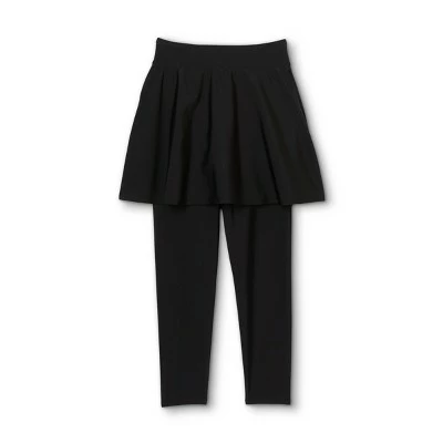 Women's High Waist Swim Skirt with Leggings - Kona Sol™ Black 7 Women's High Waist Swim Skirt with Leggings - Kona Sol™ Black - Image 5