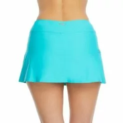 Sunsets Women's Seaside Aqua Sporty Skirted Bikini Bottom - 40B-SEAAQ