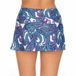 Sunsets Women's Regatta Paisley Sporty Skirted Bikini Bottom - 40B-REGPA