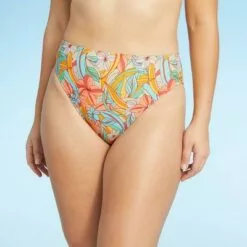 Juniors' High Leg High Waist Bikini Bottom - Xhilaration™ Floral Print -Swimsuits Popular Store unnamed file 952