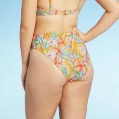 Juniors' High Leg High Waist Bikini Bottom - Xhilaration™ Floral Print -Swimsuits Popular Store unnamed file 953