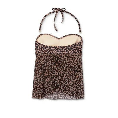 Women's Twist-Front Bandeau Flyaway Tankini Top - Kona Sol™ Multi Warm 7 Women's Twist-Front Bandeau Flyaway Tankini Top - Kona Sol™ Multi Warm - Image 5