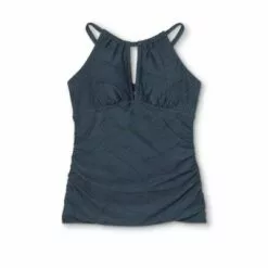 Women's Keyhole High Neck Tankini Top - Kona Sol™ Black -Swimsuits Popular Store unnamed file 9657