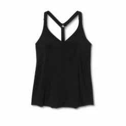 Women's V-Neck Racerback Tankini Top- Aqua Green® Black -Swimsuits Popular Store unnamed file 9662