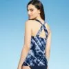 Women's Tunnel Neck Tankini Top - Kona Sol™ Oxford Blue -Swimsuits Popular Store unnamed file 9698
