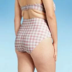 Women's High Leg High Waist Medium Coverage Bikini Bottom - Kona Sol™ Blush -Swimsuits Popular Store unnamed file 970