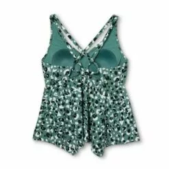 Women's Plus Size Plunge Criss Cross Sharkbite Tankini Top - Kona Sol™ Moss Green -Swimsuits Popular Store unnamed file 9757