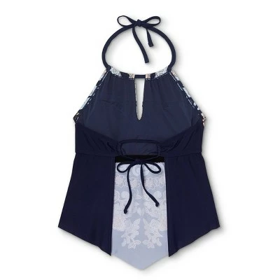 Women's Split Neck High Neck Tankini Top - Kona Sol™ Animal Print 7 Women's Split Neck High Neck Tankini Top - Kona Sol™ Animal Print - Image 5