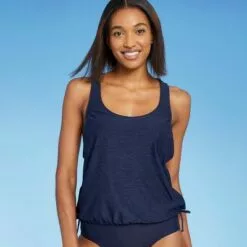 Women's Side-Tie Tankini Top - Kona Sol™ Oxford Blue 21 Women's Side-Tie Tankini Top - Kona Sol™ Oxford Blue -Swimsuits Popular Store unnamed file 9859