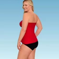 Women's Slimming Control Draped Bandeau Tankini Top - Dreamsuit by Miracle Brands Red 23 Women's Slimming Control Draped Bandeau Tankini Top - Dreamsuit by Miracle Brands Red -Swimsuits Popular Store unnamed file 9887
