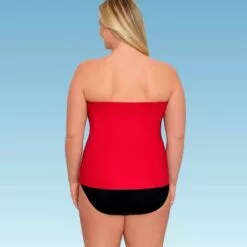 Women's Slimming Control Draped Bandeau Tankini Top - Dreamsuit by Miracle Brands Red 25 Women's Slimming Control Draped Bandeau Tankini Top - Dreamsuit by Miracle Brands Red -Swimsuits Popular Store unnamed file 9889