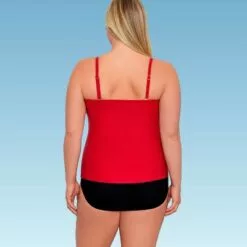 Women's Slimming Control Draped Bandeau Tankini Top - Dreamsuit by Miracle Brands Red 26 Women's Slimming Control Draped Bandeau Tankini Top - Dreamsuit by Miracle Brands Red -Swimsuits Popular Store unnamed file 9890