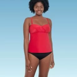 Women's Slimming Control Draped Bandeau Tankini Top - Dreamsuit by Miracle Brands Red 33 Women's Slimming Control Draped Bandeau Tankini Top - Dreamsuit by Miracle Brands Red -Swimsuits Popular Store unnamed file 9897