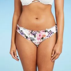 Women's Ruffle Cheeky Bikini Bottom - Shade & Shore™ White Tropical Print 15 Women's Ruffle Cheeky Bikini Bottom - Shade & Shore™ White Tropical Print -Swimsuits Popular Store unnamed file 991
