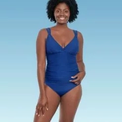 Women's Slimming Control Shirred Front Double Strap Tankini Top - Dreamsuit by Miracle Brands Navy 11 Women's Slimming Control Shirred Front Double Strap Tankini Top - Dreamsuit by Miracle Brands Navy -Swimsuits Popular Store unnamed file 9920