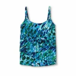 Women's Angled Tiered Tankini Top - Aqua Green® Blue 18 Women's Angled Tiered Tankini Top - Aqua Green® Blue -Swimsuits Popular Store unnamed file 9969