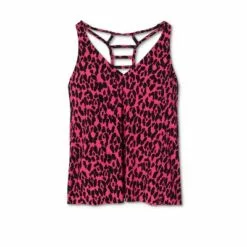 Women's Racerback Tankini Top - Aqua Green® Pink -Swimsuits Popular Store unnamed file 9982